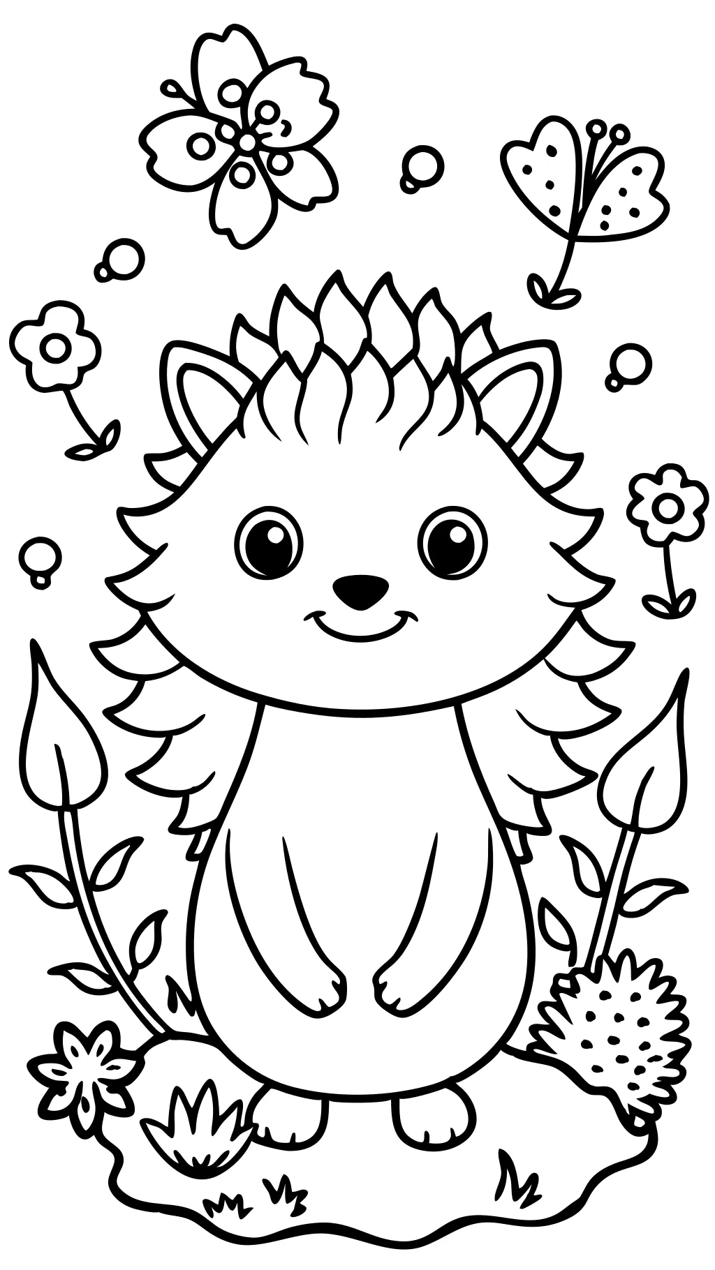 silver hedgehog coloring pages